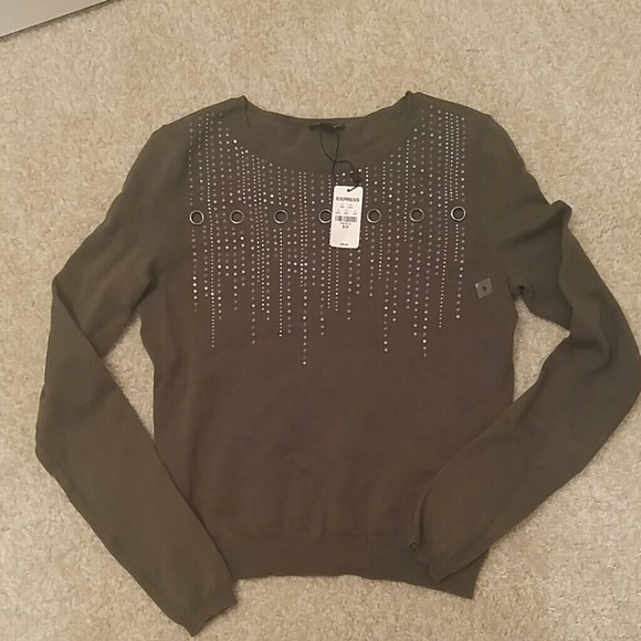 Express Tops - Green crop top
